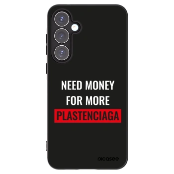 Picasee silikonowe czarne etui na Samsung Galaxy A55 5G A556B - More PLASTENCIAGA