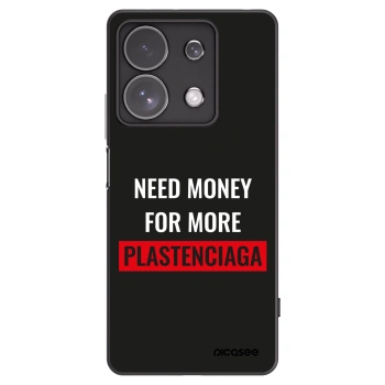 Picasee silikonowe czarne etui na Xiaomi Redmi Note 13 Pro 4G - More PLASTENCIAGA