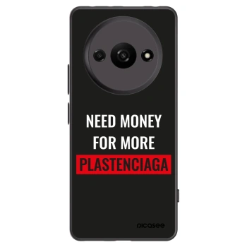 Picasee silikonowe czarne etui na Xiaomi Redmi A3 - More PLASTENCIAGA