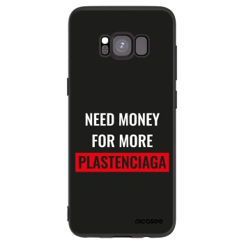 Picasee silikonowe czarne etui na Samsung Galaxy S8 G950F - More PLASTENCIAGA