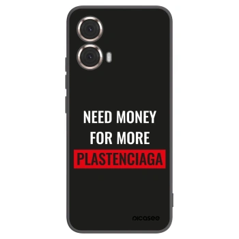 Picasee silikonowe czarne etui na Motorola Moto G85 - More PLASTENCIAGA