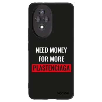 Picasee silikonowe czarne etui na Honor 200 Pro 5G - More PLASTENCIAGA