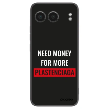 Picasee silikonowe czarne etui na OnePlus Nord 4 - More PLASTENCIAGA