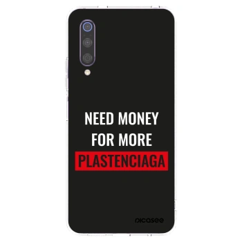 Picasee silikonowe przeźroczyste etui na Xiaomi Mi 9 - More PLASTENCIAGA