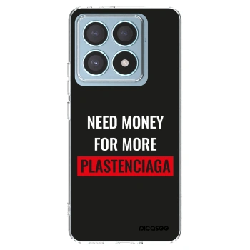 Picasee silikonowe przeźroczyste etui na Xiaomi 14T Pro - More PLASTENCIAGA