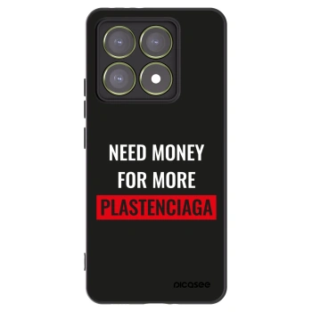 Picasee silikonowe czarne etui na Xiaomi 14T - More PLASTENCIAGA