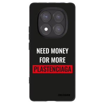 Picasee silikonowe czarne etui na Xiaomi Redmi Note 14 Pro 5G - More PLASTENCIAGA