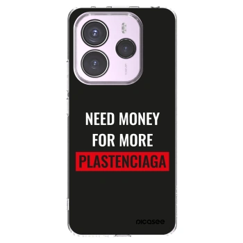 Picasee silikonowe przeźroczyste etui na Xiaomi Redmi Note 14 5G - More PLASTENCIAGA