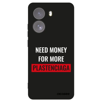 Picasee silikonowe czarne etui na Xiaomi Poco X7 - More PLASTENCIAGA