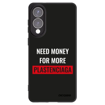 Picasee silikonowe czarne etui na Samsung Galaxy S25 Edge 5G - More PLASTENCIAGA