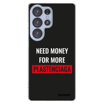 Picasee silikonowe przeźroczyste etui na Samsung Galaxy S25 Ultra 5G - More PLASTENCIAGA