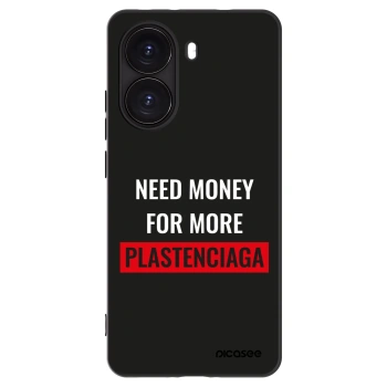 Picasee silikonowe czarne etui na Xiaomi Poco X7 Pro 5G - More PLASTENCIAGA