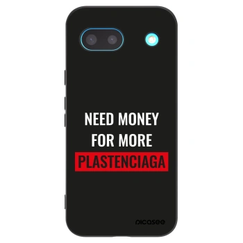 Picasee silikonowe czarne etui na Google Pixel 8a - More PLASTENCIAGA