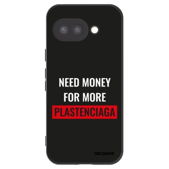 Picasee silikonowe czarne etui na Google Pixel 9a - More PLASTENCIAGA