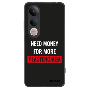 Picasee silikonowe czarne etui na Vivo V50 Lite 5G - More PLASTENCIAGA