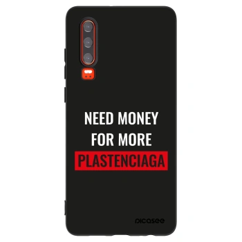 Picasee silikonowe czarne etui na Huawei P30 - More PLASTENCIAGA