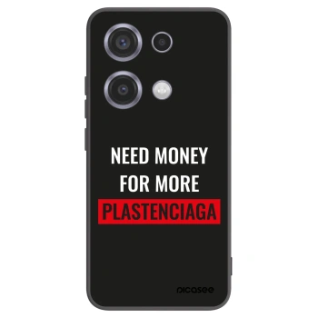 Picasee silikonowe czarne etui na Xiaomi Redmi Note 14S - More PLASTENCIAGA