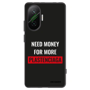 Picasee silikonowe czarne etui na Xiaomi Poco F7 5G - More PLASTENCIAGA