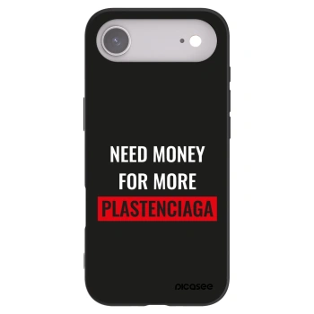 Picasee silikonowe czarne etui na Apple iPhone Air - More PLASTENCIAGA