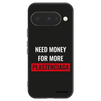 Picasee silikonowe czarne etui na Google Pixel 10 - More PLASTENCIAGA