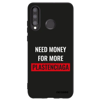 Picasee silikonowe czarne etui na Huawei P30 Lite - More PLASTENCIAGA