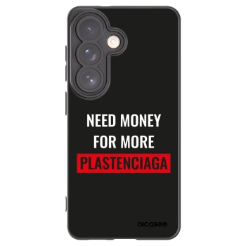 Picasee silikonowe czarne etui na Samsung Galaxy S26 - More PLASTENCIAGA