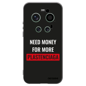 Picasee silikonowe czarne etui na Xiaomi 17 Ultra - More PLASTENCIAGA