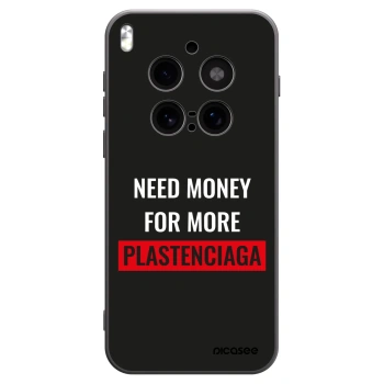 Picasee silikonowe czarne etui na Vivo X300 Pro - More PLASTENCIAGA