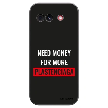 Picasee silikonowe czarne etui na Google Pixel 10a - More PLASTENCIAGA