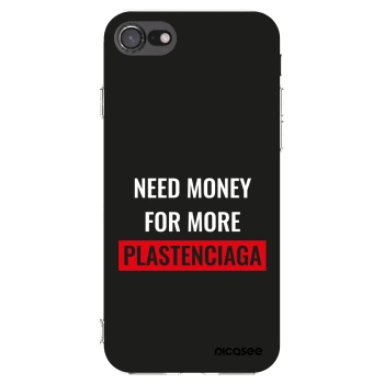 Picasee silikonowe przeźroczyste etui na Apple iPhone 8 - More PLASTENCIAGA