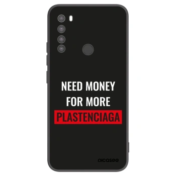 Picasee silikonowe czarne etui na Xiaomi Redmi Note 8 - More PLASTENCIAGA