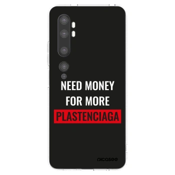 Picasee silikonowe przeźroczyste etui na Xiaomi Mi Note 10 (Pro) - More PLASTENCIAGA