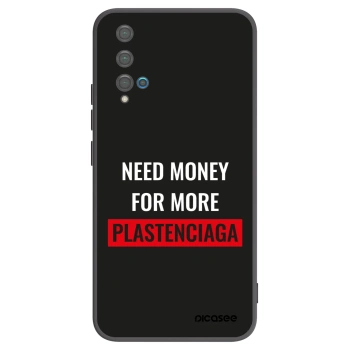 Picasee silikonowe czarne etui na Huawei Nova 5T - More PLASTENCIAGA