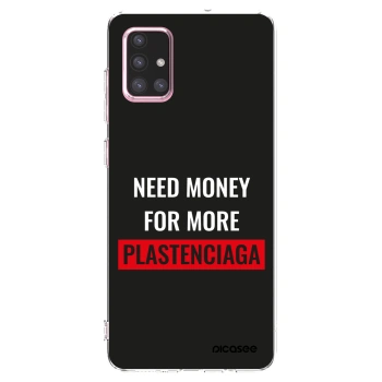 Picasee silikonowe przeźroczyste etui na Samsung Galaxy A71 A715F - More PLASTENCIAGA