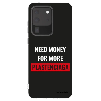 Picasee silikonowe przeźroczyste etui na Samsung Galaxy S20 Ultra 5G G988F - More PLASTENCIAGA