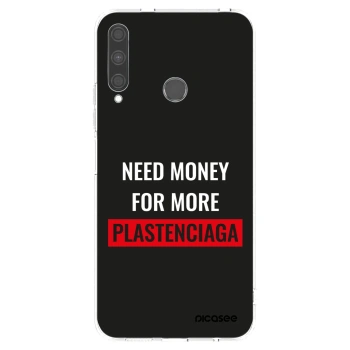 Picasee silikonowe przeźroczyste etui na Huawei P40 Lite E - More PLASTENCIAGA