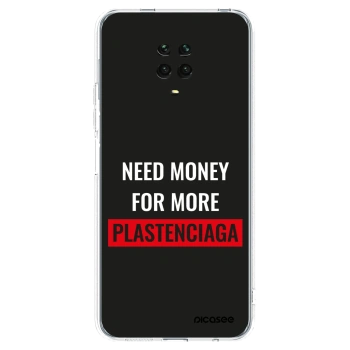 Picasee silikonowe przeźroczyste etui na Xiaomi Redmi Note 9 Pro - More PLASTENCIAGA