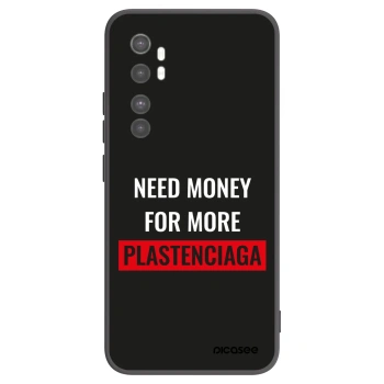 Picasee silikonowe czarne etui na Xiaomi Mi Note 10 Lite - More PLASTENCIAGA