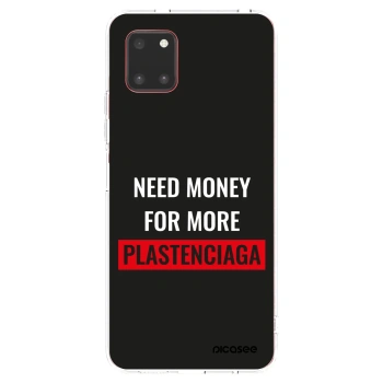 Picasee silikonowe przeźroczyste etui na Samsung Galaxy Note 10 Lite N770F - More PLASTENCIAGA