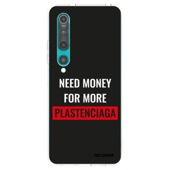 Picasee silikonowe przeźroczyste etui na Xiaomi Mi 10 - More PLASTENCIAGA