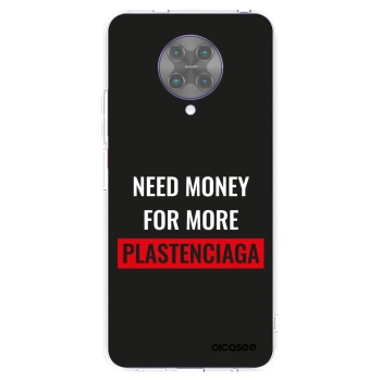 Picasee silikonowe przeźroczyste etui na Xiaomi Poco F2 Pro - More PLASTENCIAGA