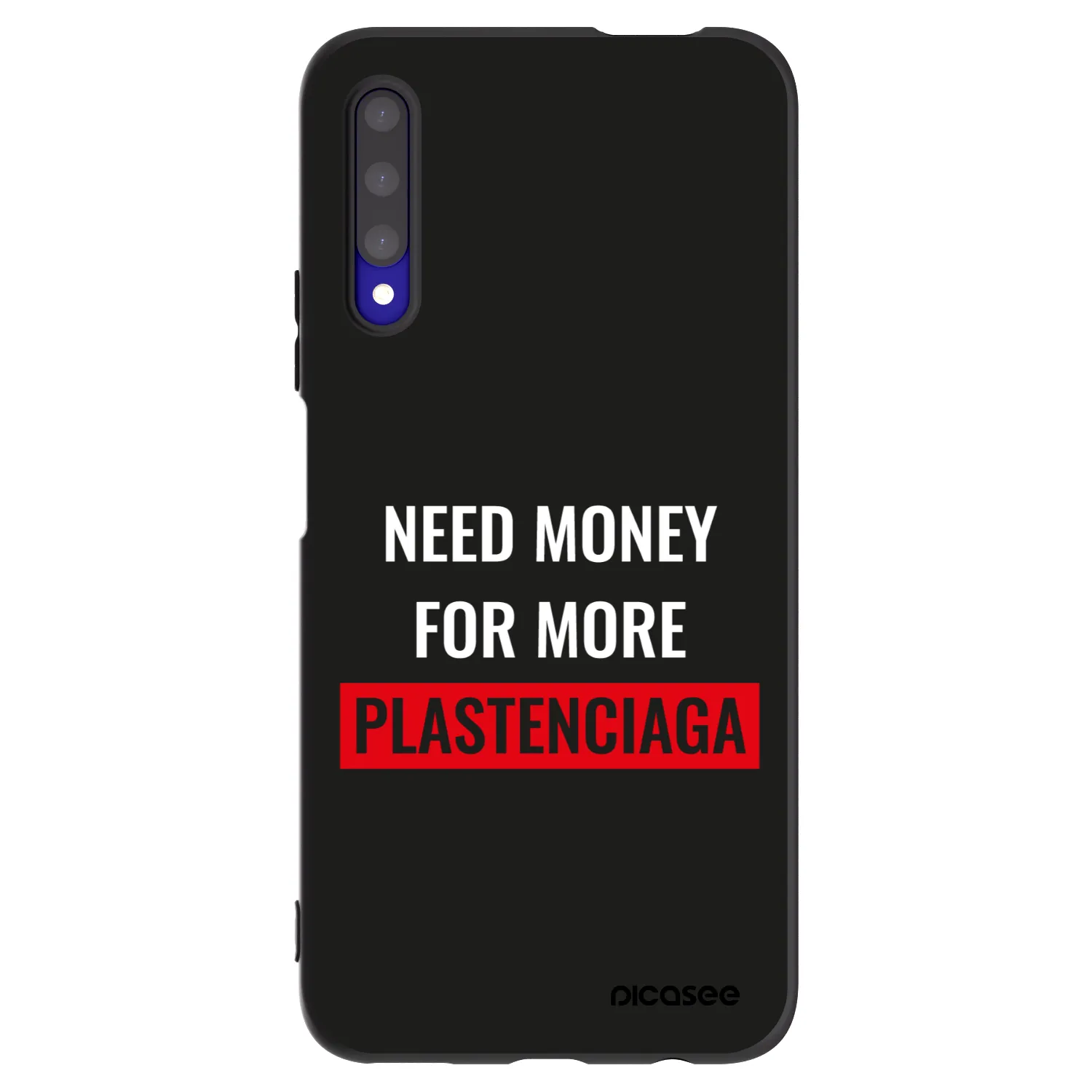 Picasee silikonowe czarne etui na Honor 9X Pro - More PLASTENCIAGA