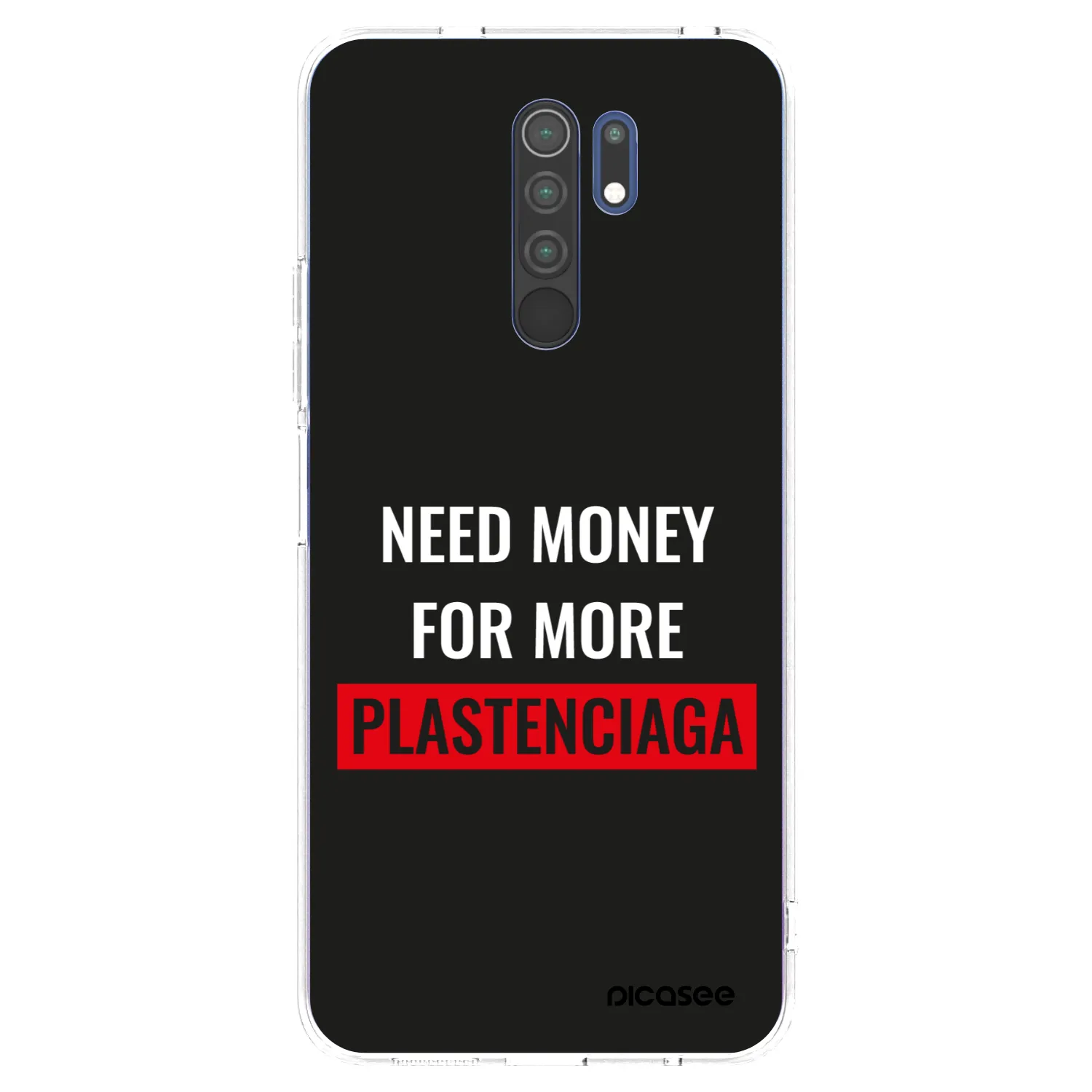 Picasee silikonowe przeźroczyste etui na Xiaomi Redmi 9 - More PLASTENCIAGA
