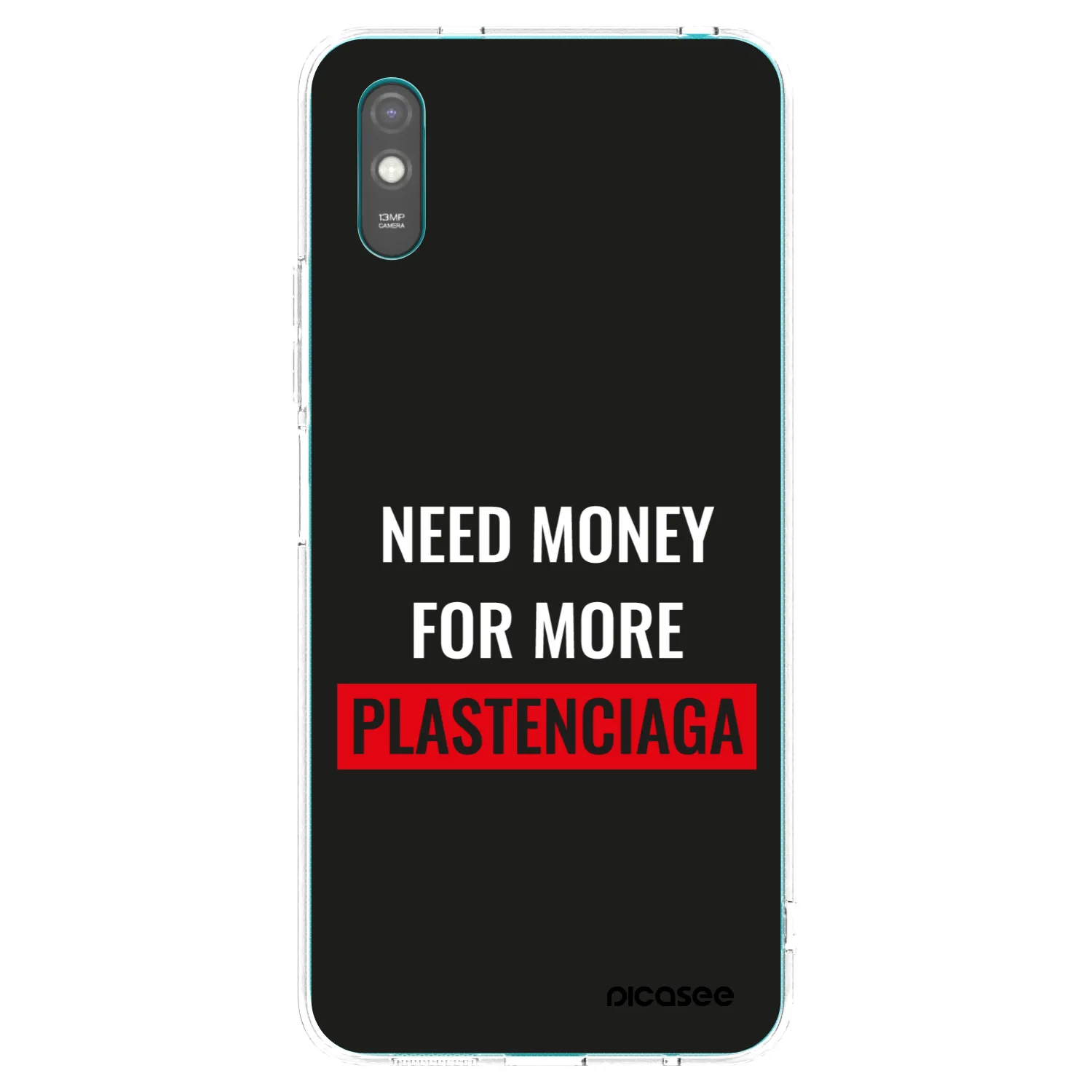 Picasee silikonowe przeźroczyste etui na Xiaomi Redmi 9A - More PLASTENCIAGA