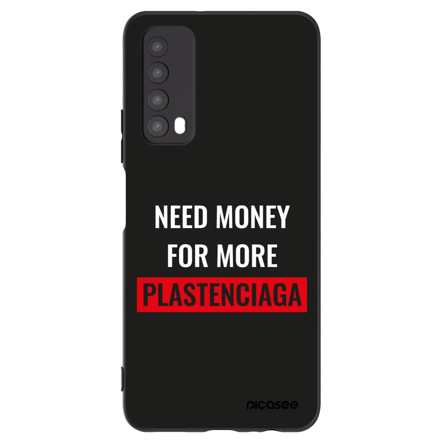 Picasee silikonowe czarne etui na Huawei P Smart 2021 - More PLASTENCIAGA
