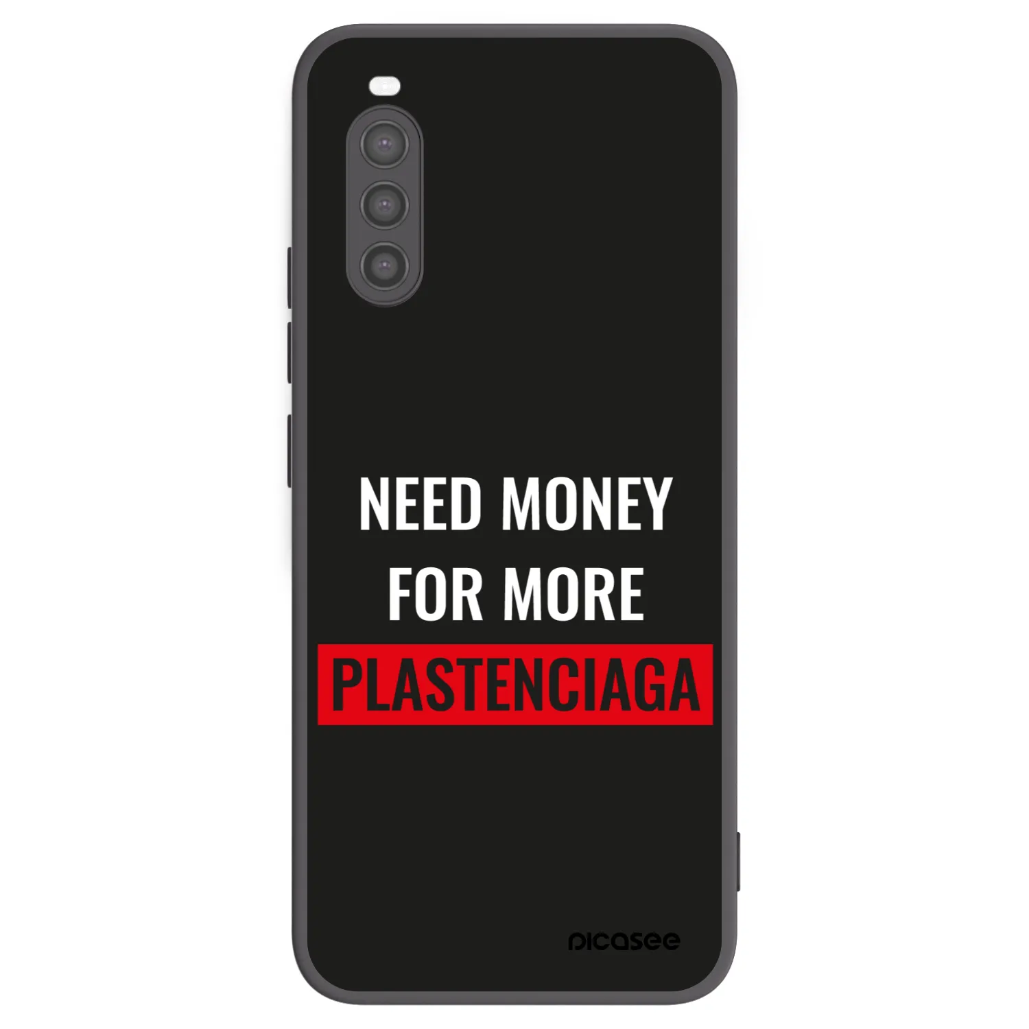 Picasee silikonowe czarne etui na Sony Xperia 10 II - More PLASTENCIAGA