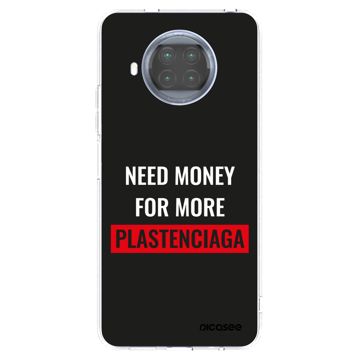 Picasee silikonowe przeźroczyste etui na Xiaomi Mi 10T Lite - More PLASTENCIAGA
