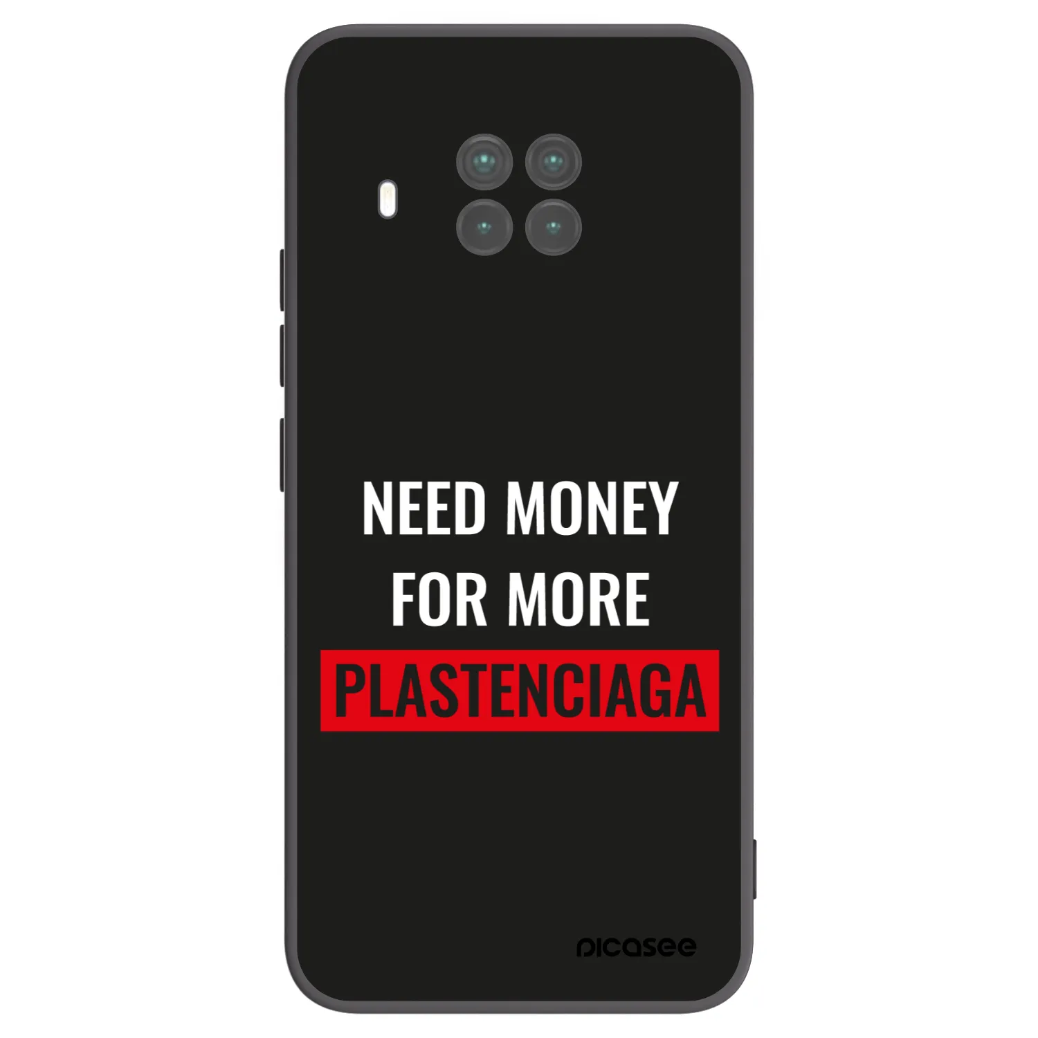 Picasee silikonowe czarne etui na Xiaomi Mi 10T Lite - More PLASTENCIAGA