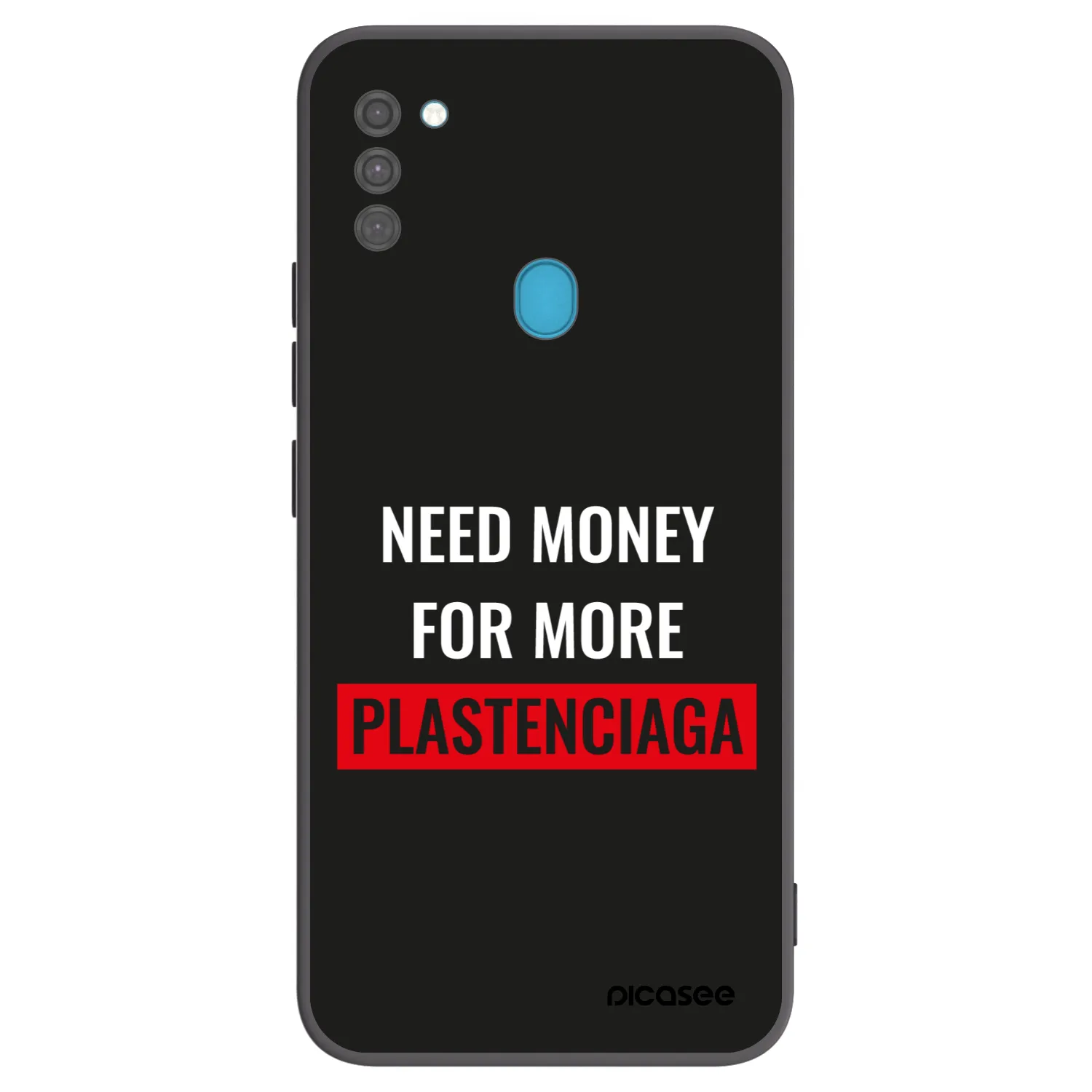 Picasee silikonowe czarne etui na Samsung Galaxy M11 - More PLASTENCIAGA