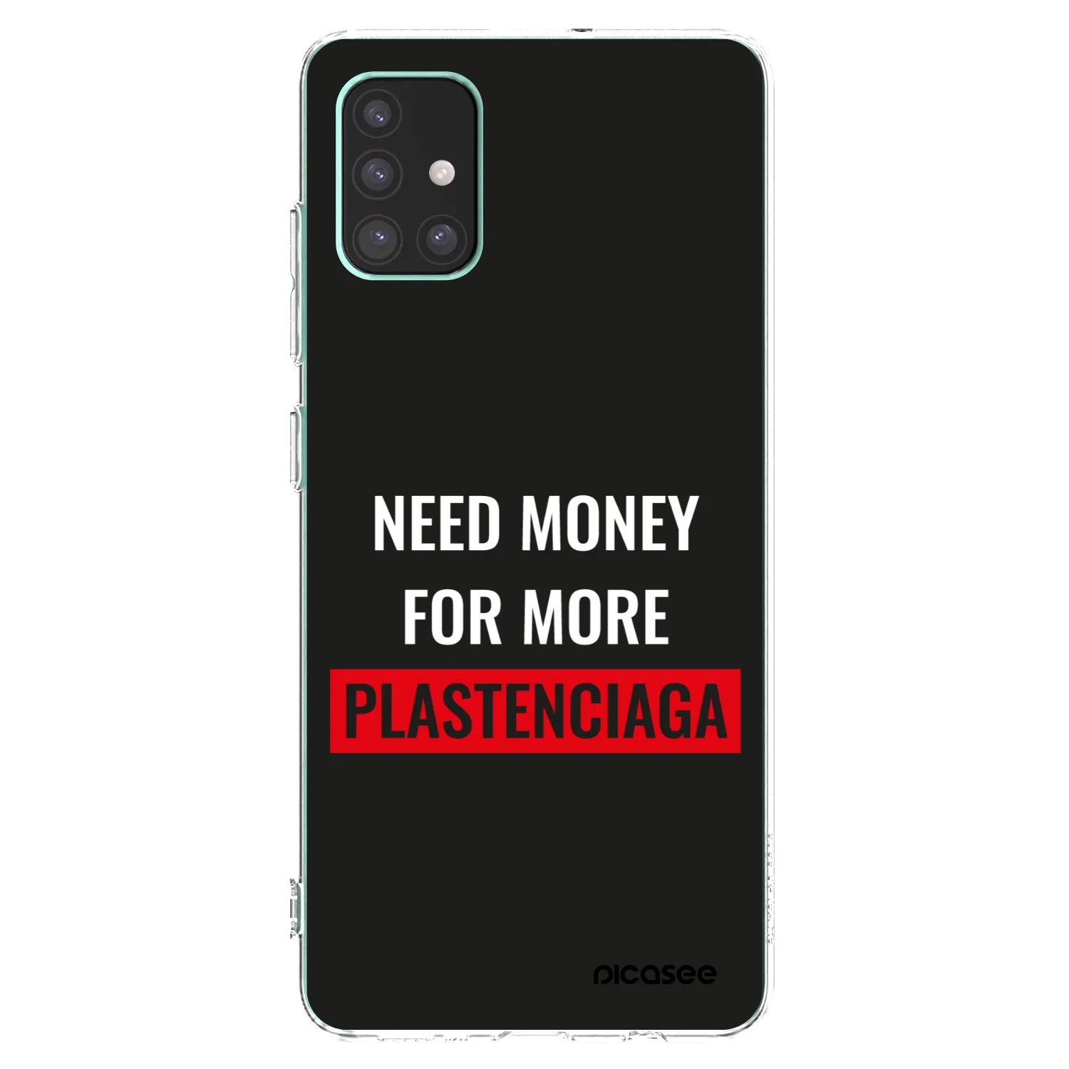 Picasee silikonowe przeźroczyste etui na Samsung Galaxy M51 M515F - More PLASTENCIAGA